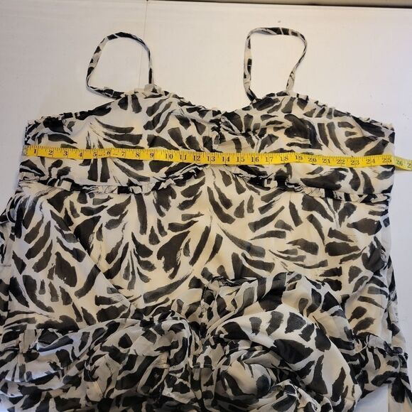 Alexis for Target Botanical Sleeveless Tiered Ruffle Dress Women's Plus Size 3X - Picture 12 of 14